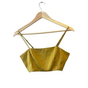 House of Harlow Mustard Color Crop Top